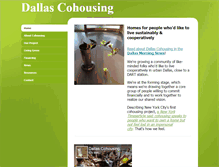 Tablet Screenshot of dallascohousing.org